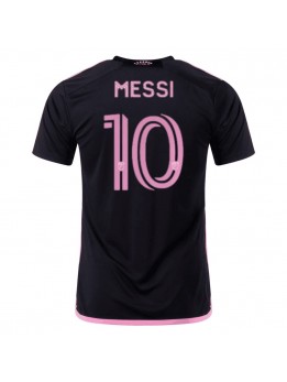 Moški Nogometna dresi replika Inter Miami Lionel Messi #10 Gostujoči 2023-24 Kratek rokav